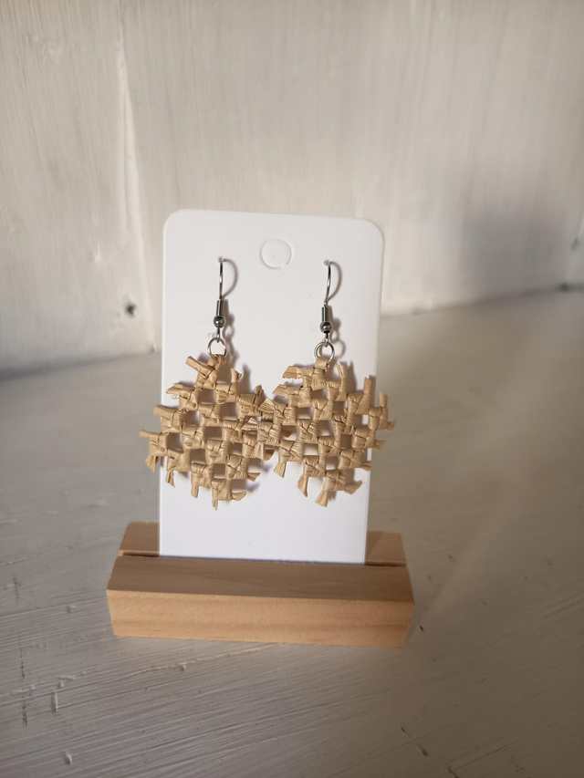 "Attrape vent" boucles d'oreilles -blanc