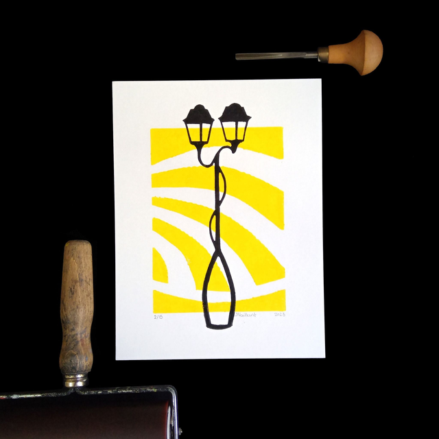 Lampadaire Jaune
