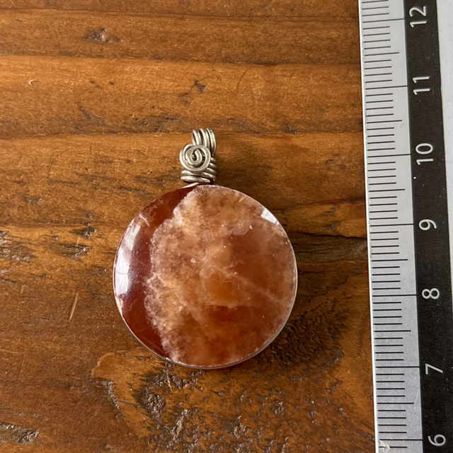 Pendentif en Cornaline wrappé