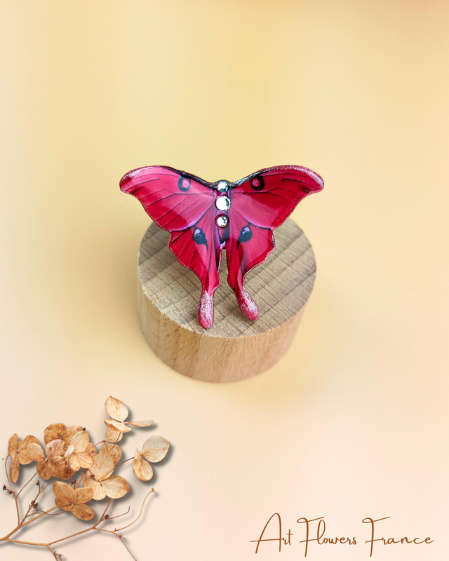 Bague Papillon Mystique rouge 