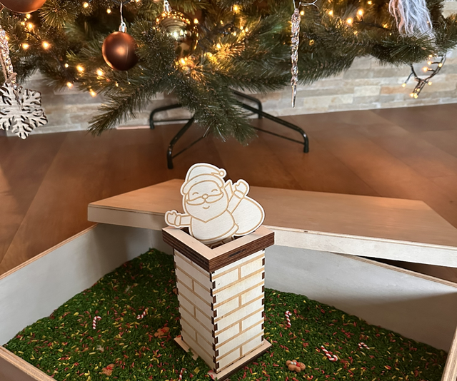 Bouwpakket schoorsteen incl kerstman