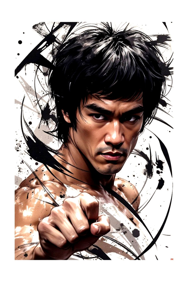 Bruce Lee Movies Art Print