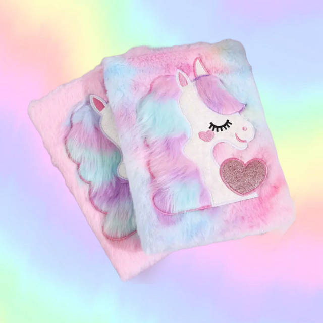UNICORN PLUSH NOTEBOOK
