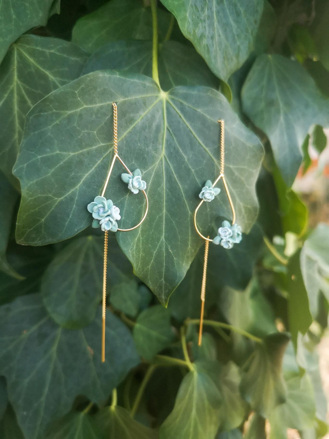 Collection Florale Brin de Sauge - Boucles d'oreilles Mila
