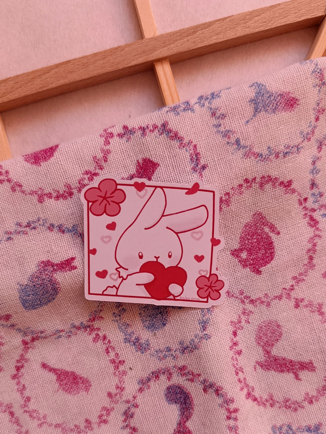 Herz Hase Sticker