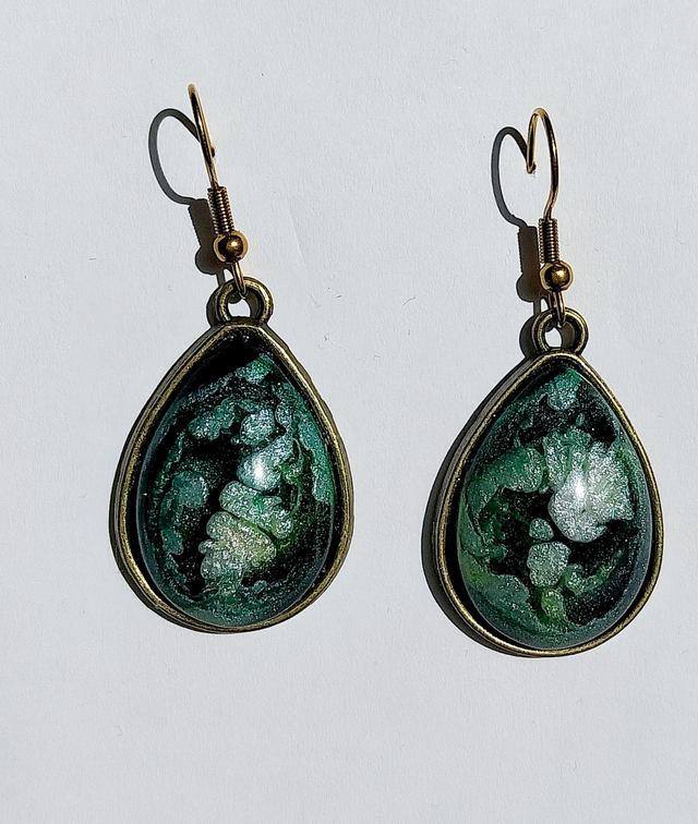 Boucles d’oreilles « Verdure Étoilée »