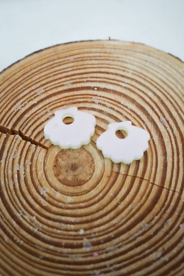 Petites pampilles coquillages blanches