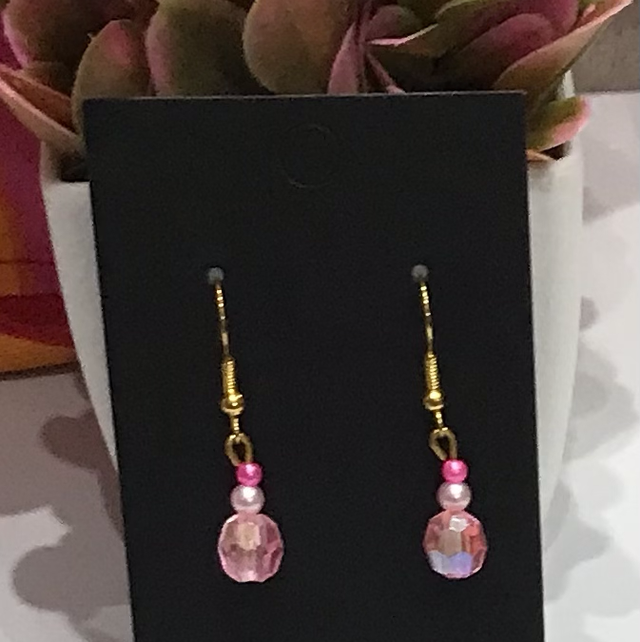 Pink Dangling Earrings - PDE25