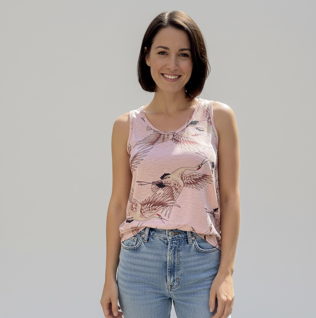 Marcel / débardeur flamant rose