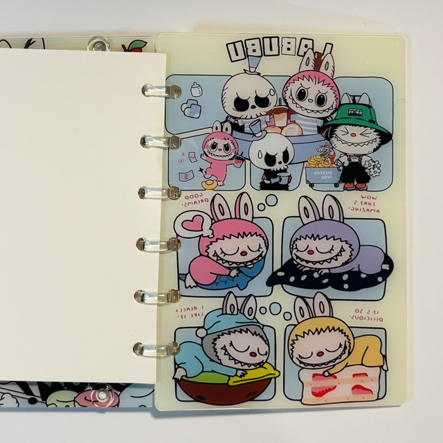 Acrylic Monster character shaker notebook