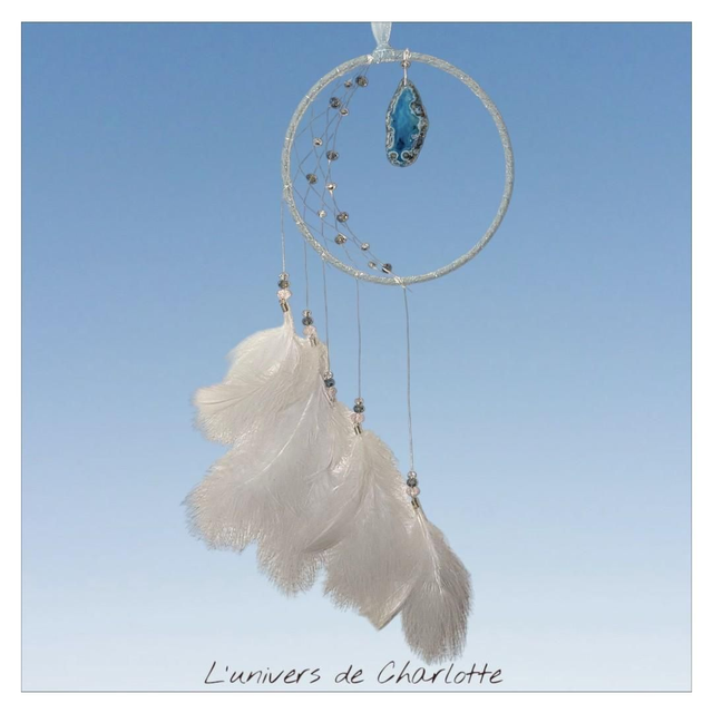 Attrape-rêve &quot;Agate bleue&quot; AT-005
