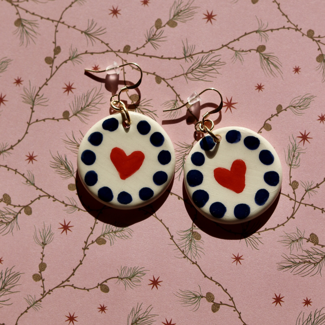 Boucles d’oreilles en céramique 