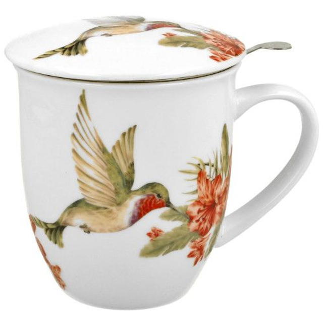 Taza hummingbird, porcelana 0,40 l. filtro y tapa, en caja de regalo. *269