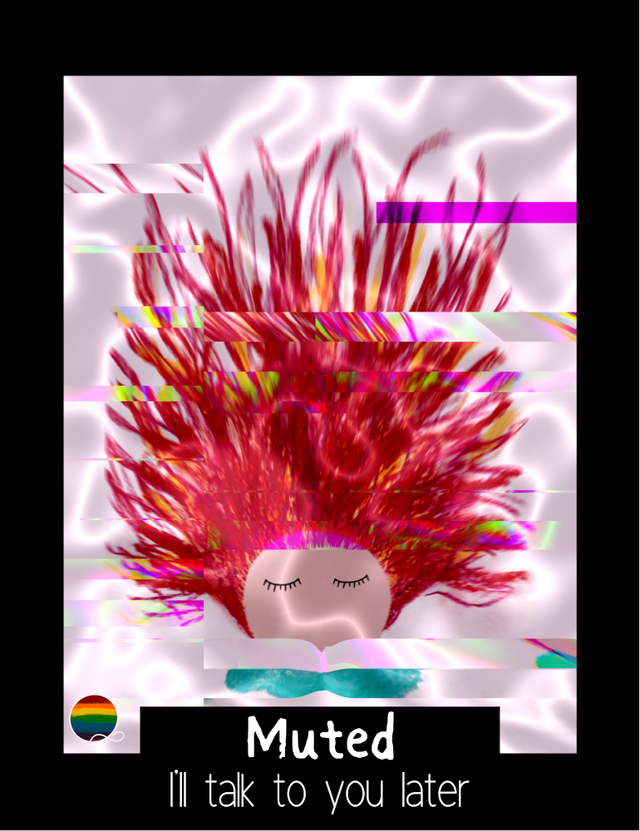 Muted Talk to you later | magnetic card for communication and expressing emotions