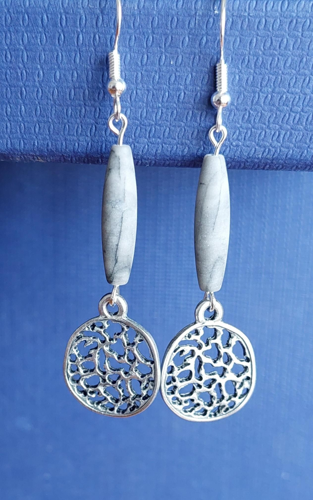 Boucles d&#039;oreilles longues en acier inoxydable 