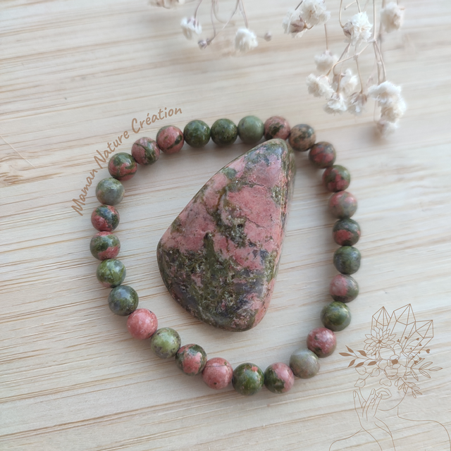 Bracelet Gaïa en Unakite