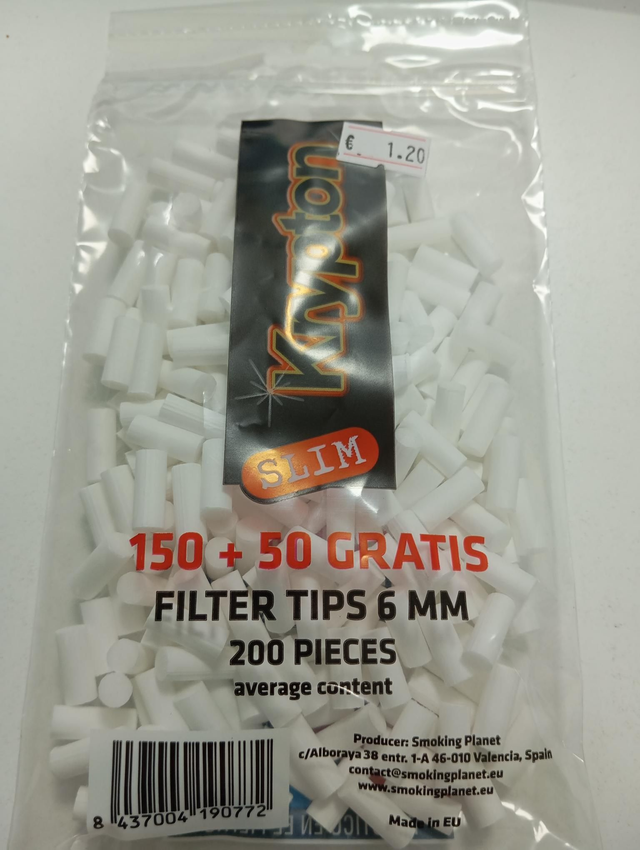 Filtros krypton 6mm 200u