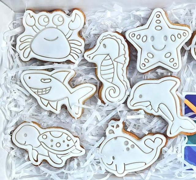 Coffret Animaux marins à colorier