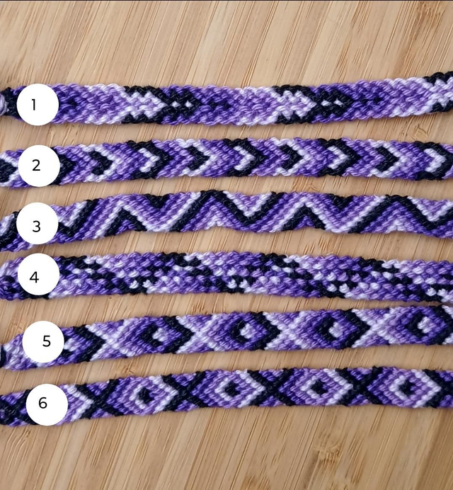 Vriendschapsbandje paars