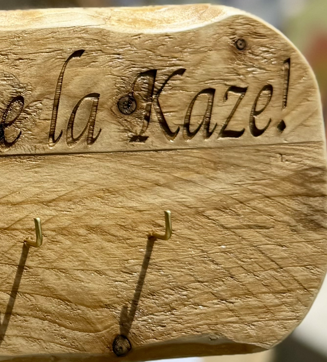 Support pour clés « Bienvenue la kaze! » kaze créole pié coco
