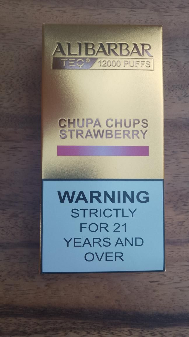 Ali Bar Bar Chupa Chups Strawberry 12k Puffs