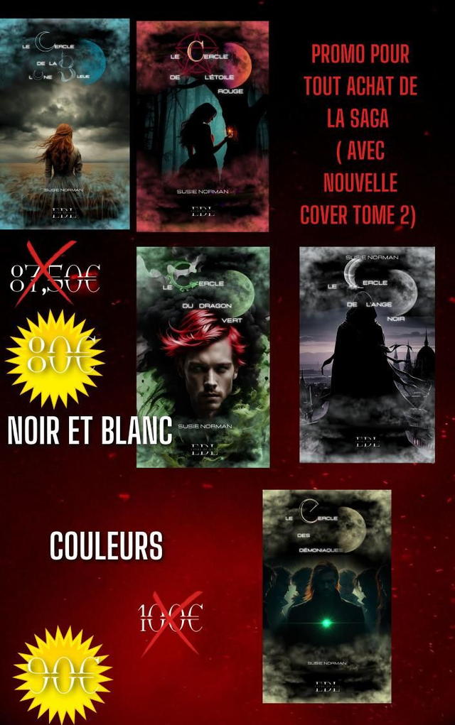 Saga complète le cercle avec toutes les nouvelles couvertures/ Susie Norman 