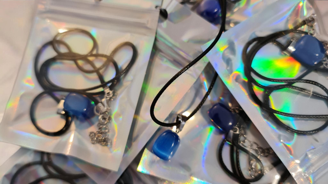 Blue Crystal Necklace 