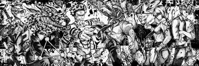 Jujutsu Kaisen/Chainsaw Man - fresque partie 2/3