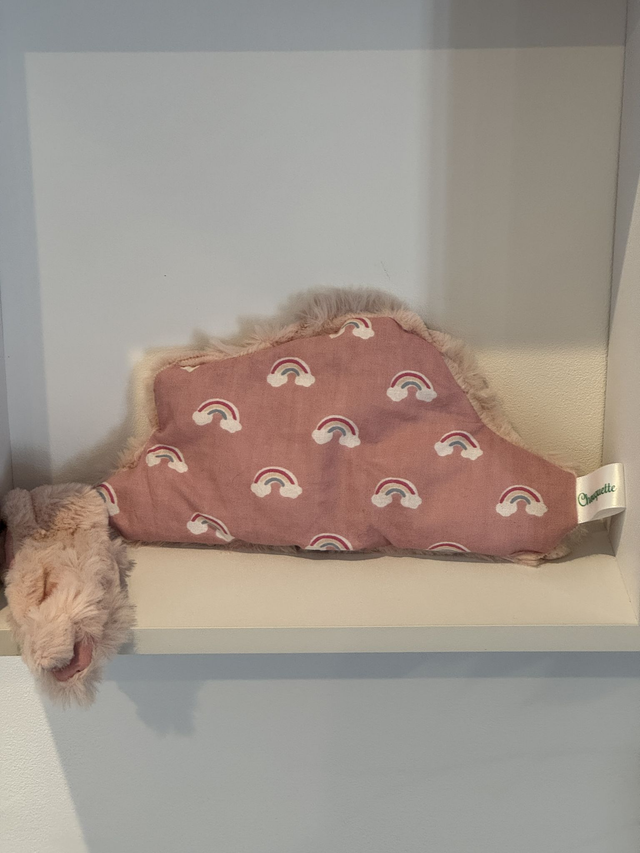 Doudou Nuage arc-en-ciel/rose ☁️