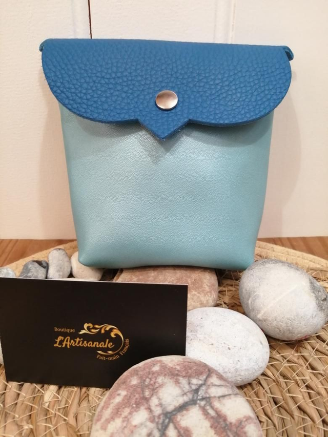 Pochette maquillage cuir