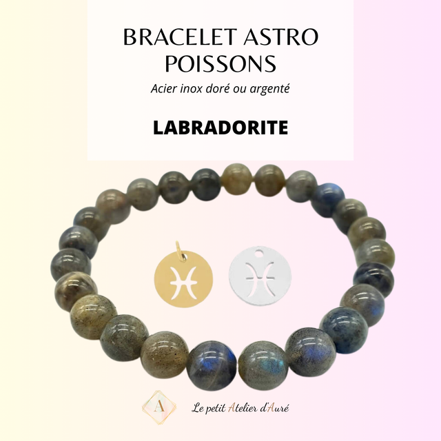 Poissons - Bracelet Astro Labradorite