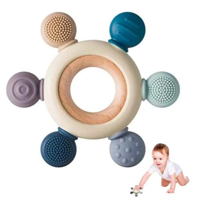 Mordedor Bebê Sensorial Silicone