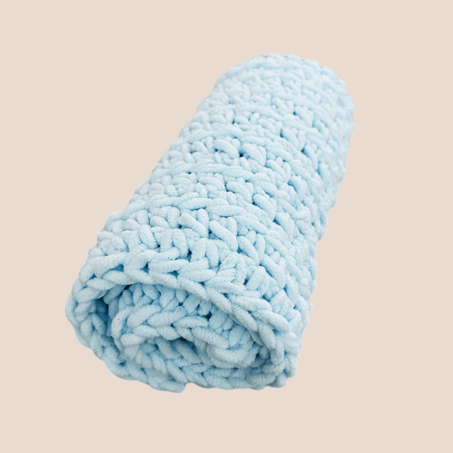 Baby Teddy Blanket Blue