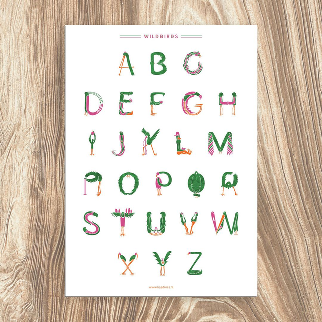 Wildbirds alphabet