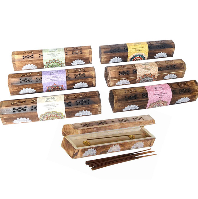 Mandala Incense Gift Set in Wood Box 