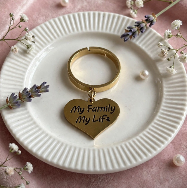 Anello My Family My Life Gold