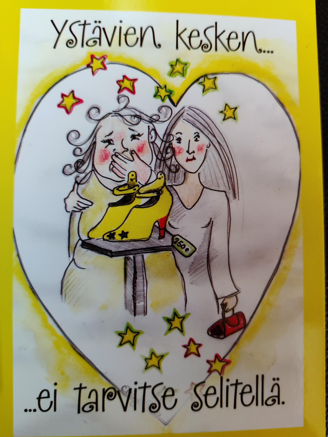 Postikortti Ystävien kesken...