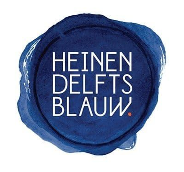 Heinen Delfts Blauw Tulpenvaas op pootjes bloemen