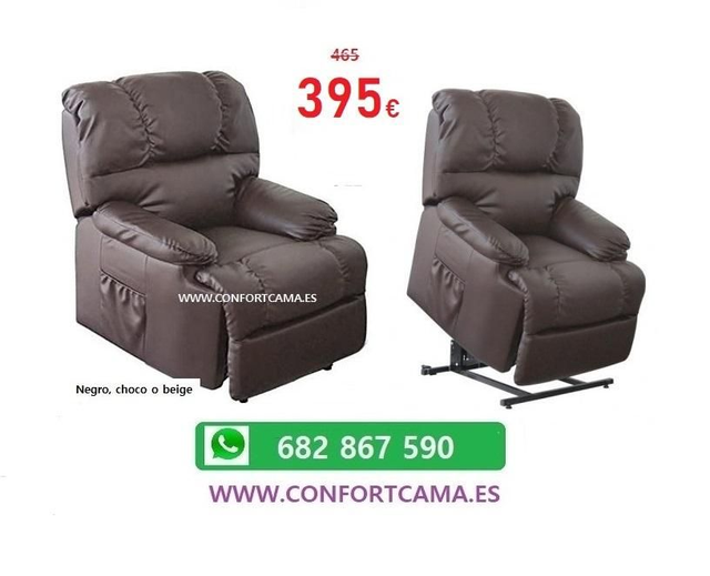 Sillón relax masaje calor y levantapersonas IRENE