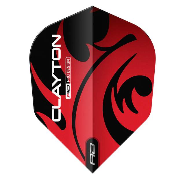 Jonny Clayton Red & Silver Hardcore No6 Dart Flights