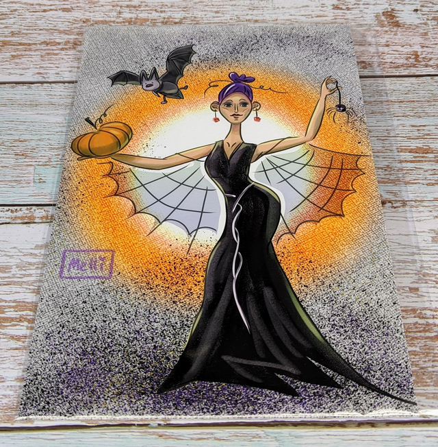 Kunstdruck "Halloween-queen"
