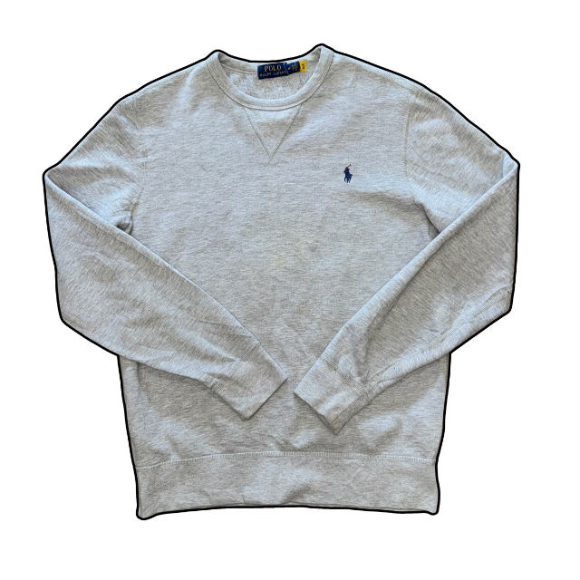 Ralph Lauren Logo Jumper Grey - M