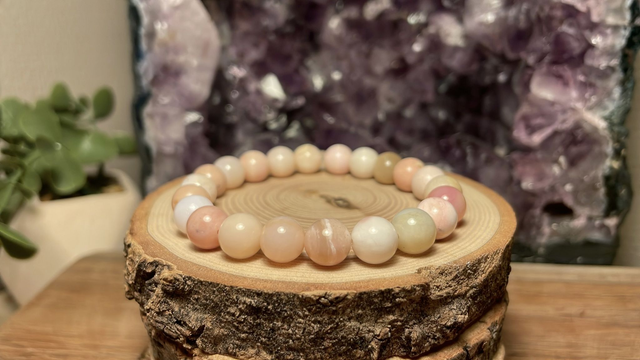 Bracelet OPALE ROSE 8 mm
