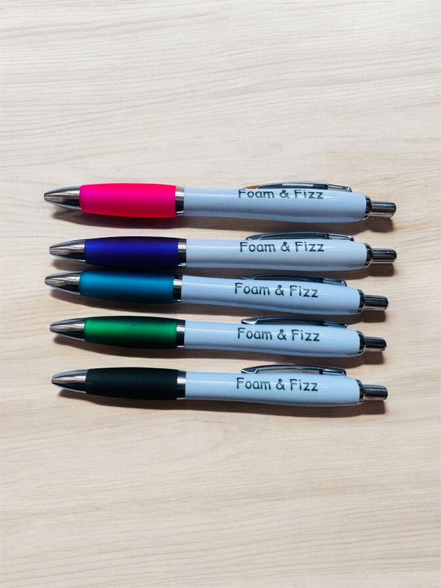 100 custom printed pens