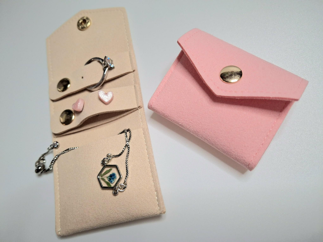Faux suede mini jewellery organiser