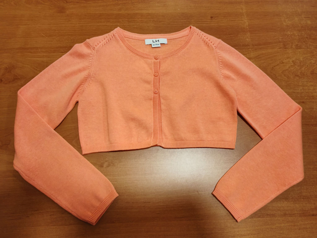 Gilet court orange 8 ans
