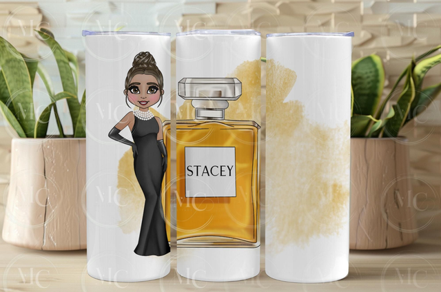 No.5 perfume inspired 20oz tumbler