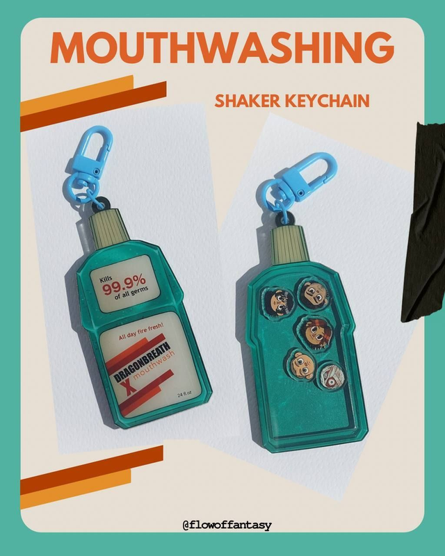 Mouthwashing Shaker Keychain