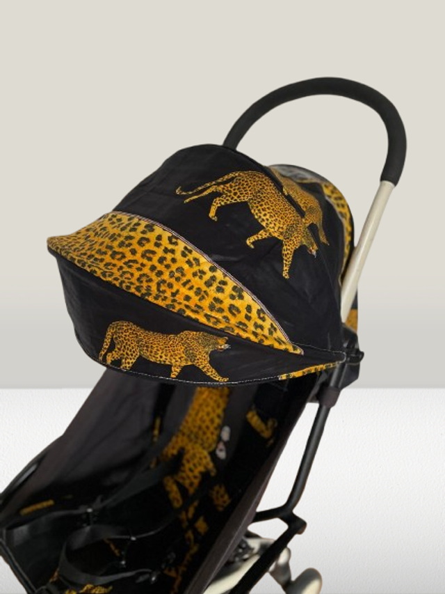 Habillage de poussette yoyo upcyclé - Panthère