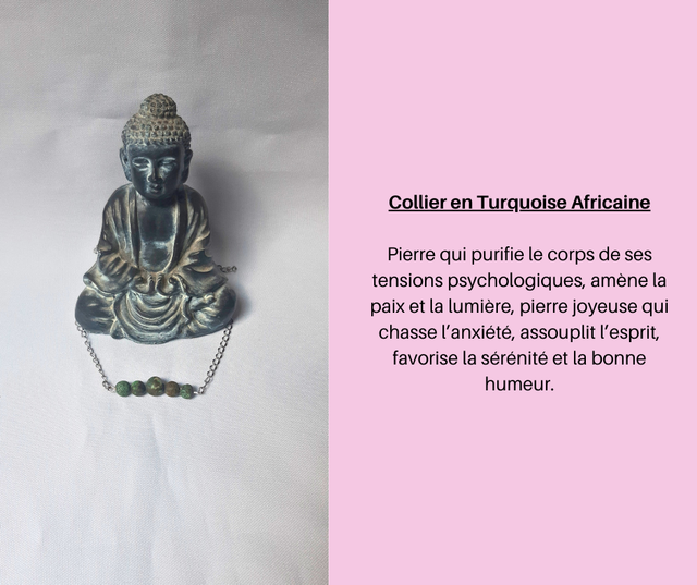 16- Collier en Turquoise Africaine